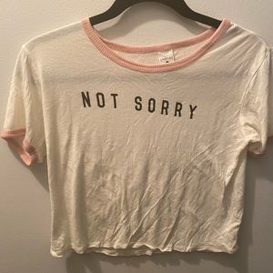 Not sorry shirt
